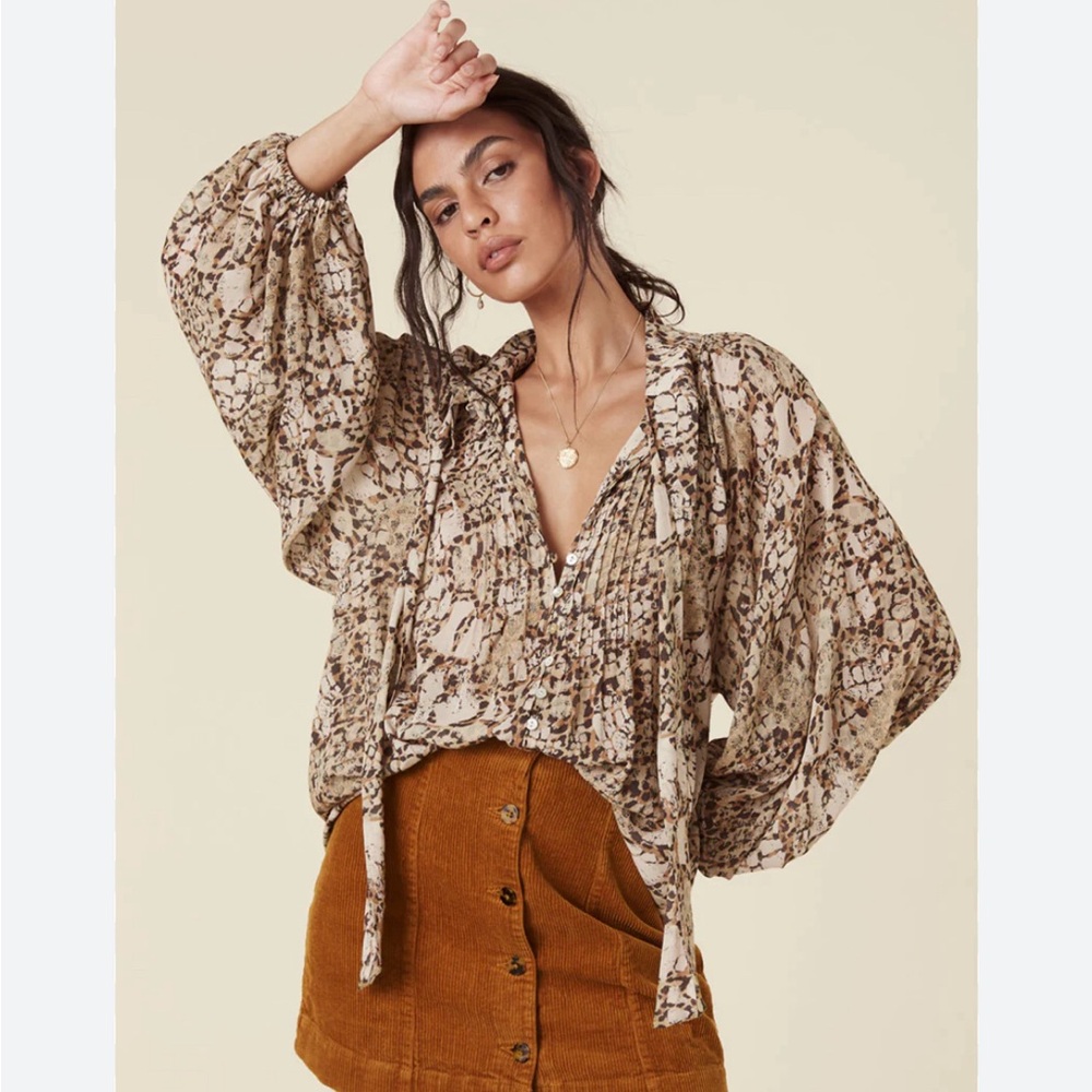 FREE PEOPLE X SPELL & THE GYPSY MOSSY BLOUSE